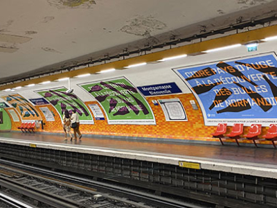 CAMPAGNE CIDRES ET POIRÉ AOP DANS LE MÉTRO